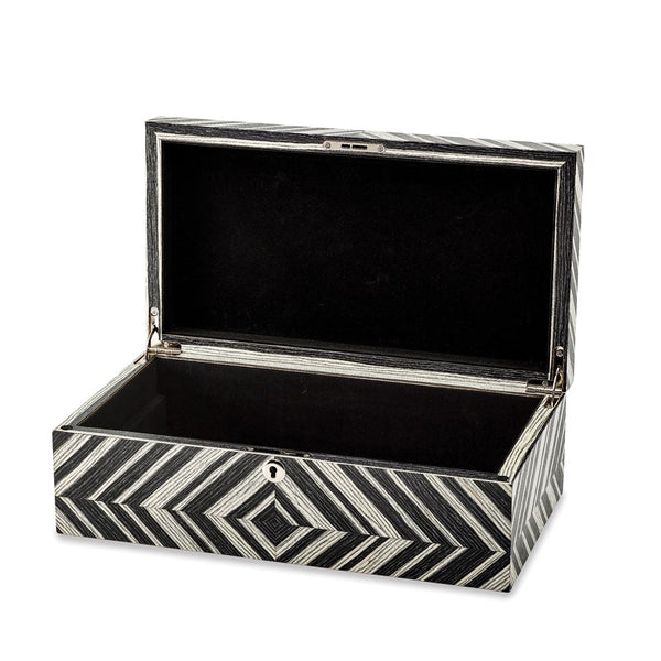 Brazilian Wild Walnut Veneer Locking Jewelry Box