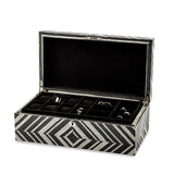 Brazilian Wild Walnut Veneer Locking Jewelry Box