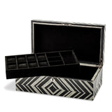 Brazilian Wild Walnut Veneer Locking Jewelry Box