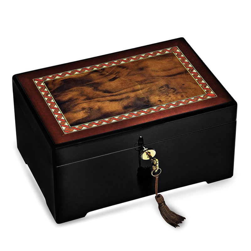 Italian Inlaid Wood Jewelry Box
