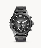 Fossil Nate Chronograph Smoke Grey Dial JR1437 Men's Watch