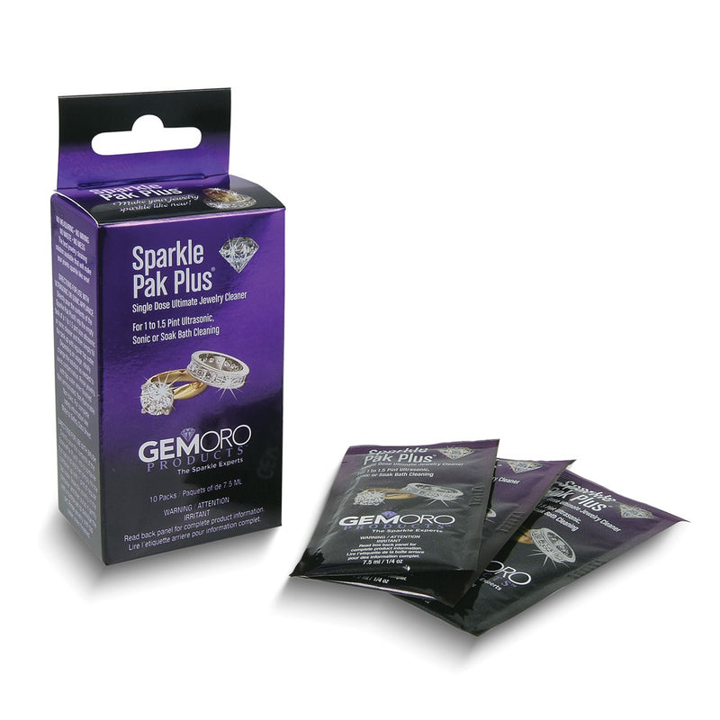GemOro Pkg/10Sparkle Pak for 1/1.5 Pint Ultrasonic Cleaner