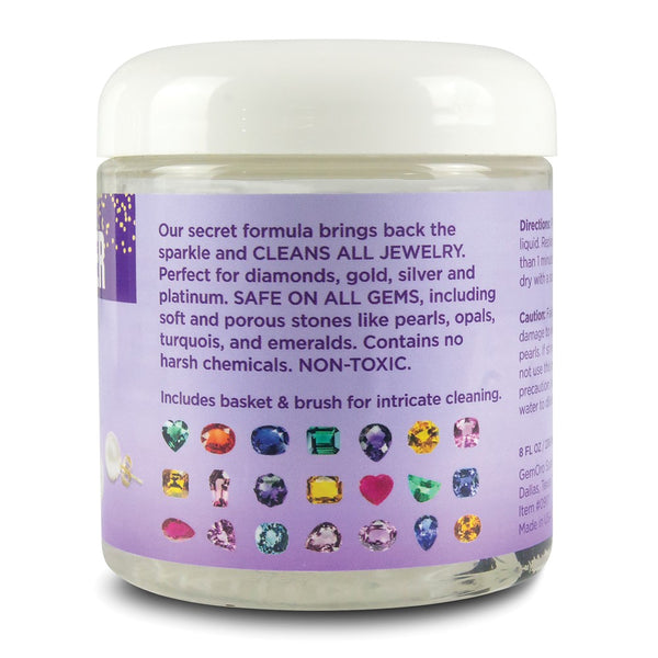 GemOro Sparkle Safe Jewelry Cleaner, Jar