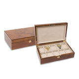 Burlwood Finish 10-watch Case