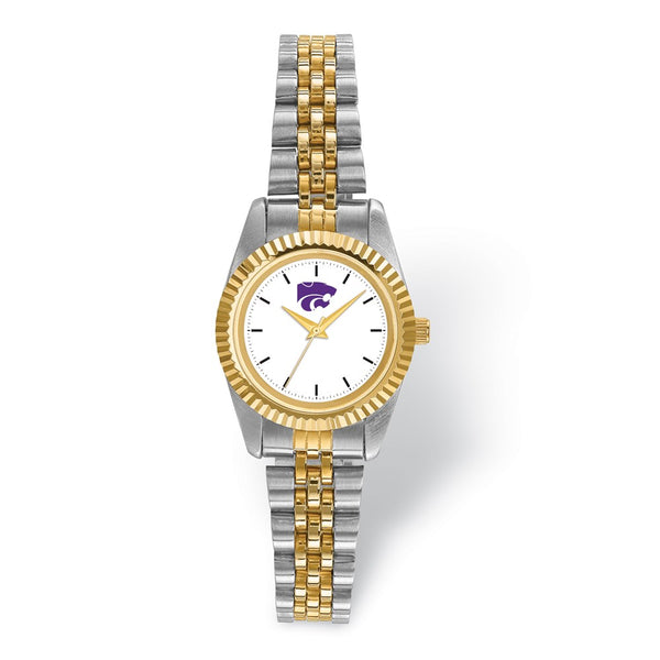 LogoArt Kansas State University Pro Two-tone Ladies Watch