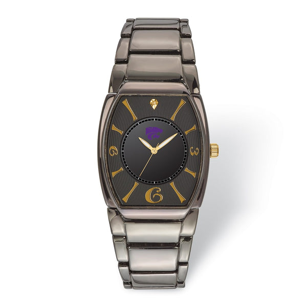 LogoArt Kansas State University Executive Black-plated Watch