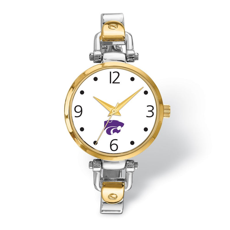 LogoArt Kansas State University Elegant Ladies 2-tone Watch