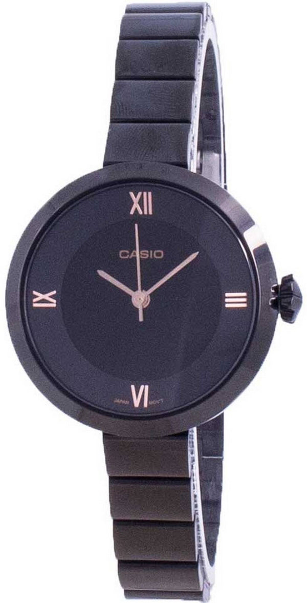 Casio Analog Black Dial LTP-E154B-1A LTPE154B-1A Women's Watch