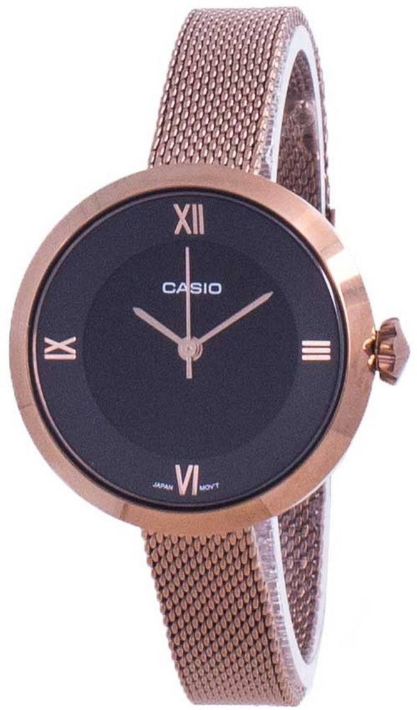 Casio Analog Black Dial LTP-E154MR-1A LTPE154MR-1A Women's Watch