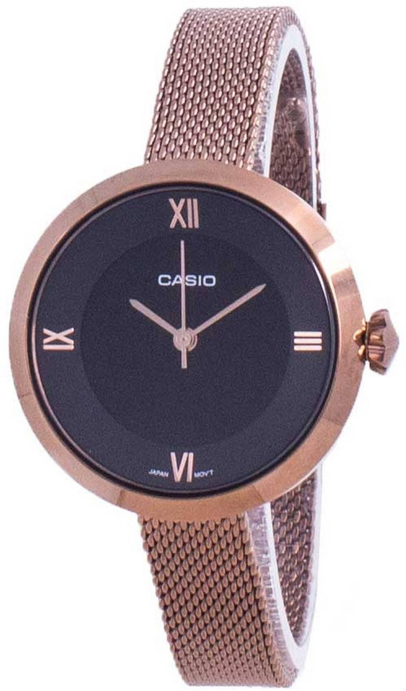 Casio Analog Black Dial LTP-E154MR-1A LTPE154MR-1A Women's Watch