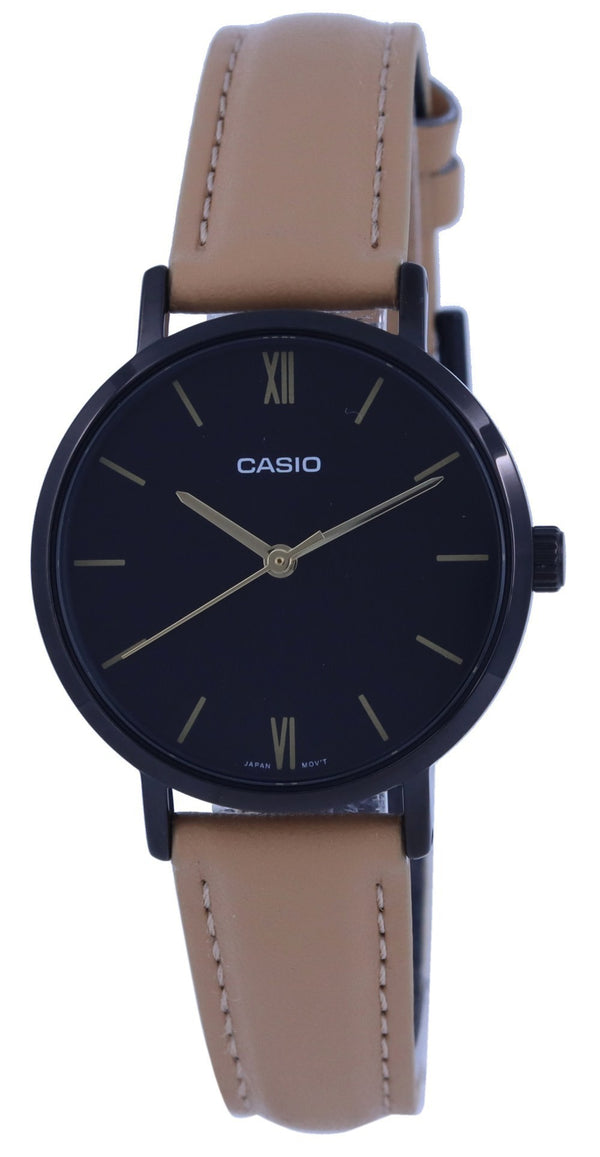 Casio Analog Black Dial Quartz LTP-VT02BL-1A LTPVT02BL-1 Women's Watch