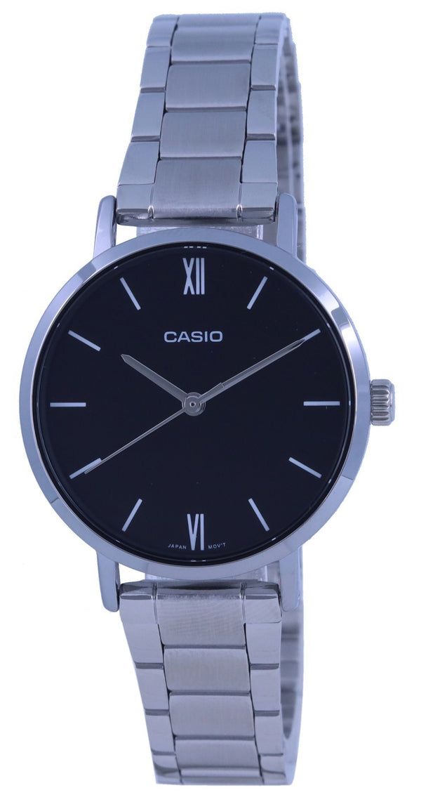 Casio Analog Black Dial Quartz LTP-VT02D-1A LTPVT02D-1 Women's Watch