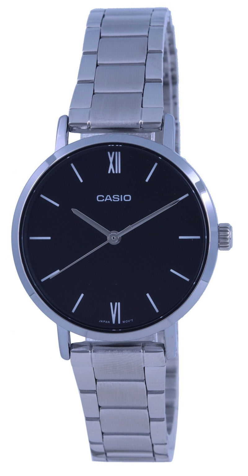 Casio Analog Black Dial Quartz LTP-VT02D-1A LTPVT02D-1 Women's Watch