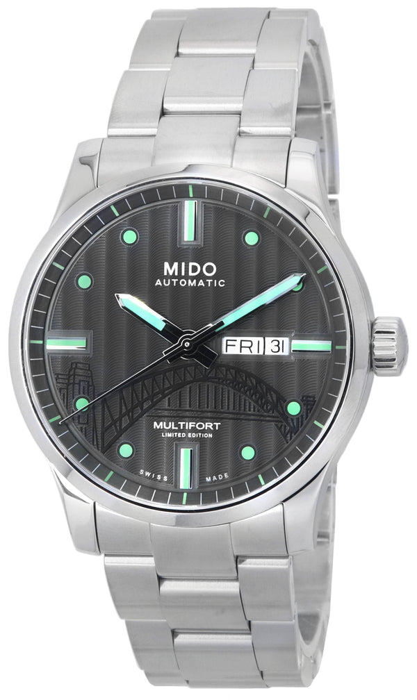 Mido Multifort IBA Limited Edition Anthracite Dial Automatic M005.430.11.061.81 M0054301106181  100M Mens Watch