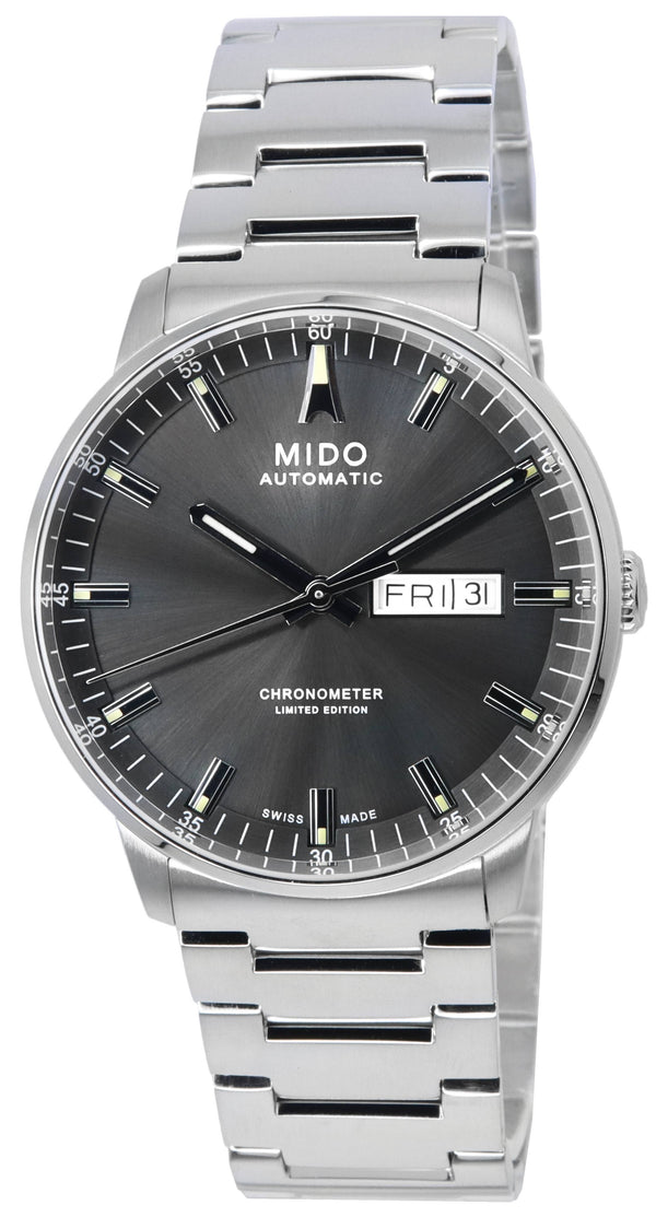 Mido Commander IBA Limited Edition Chronometer Anthracite Dial Automatic M021.431.11.061.02 M0214311106102 Men's Watch