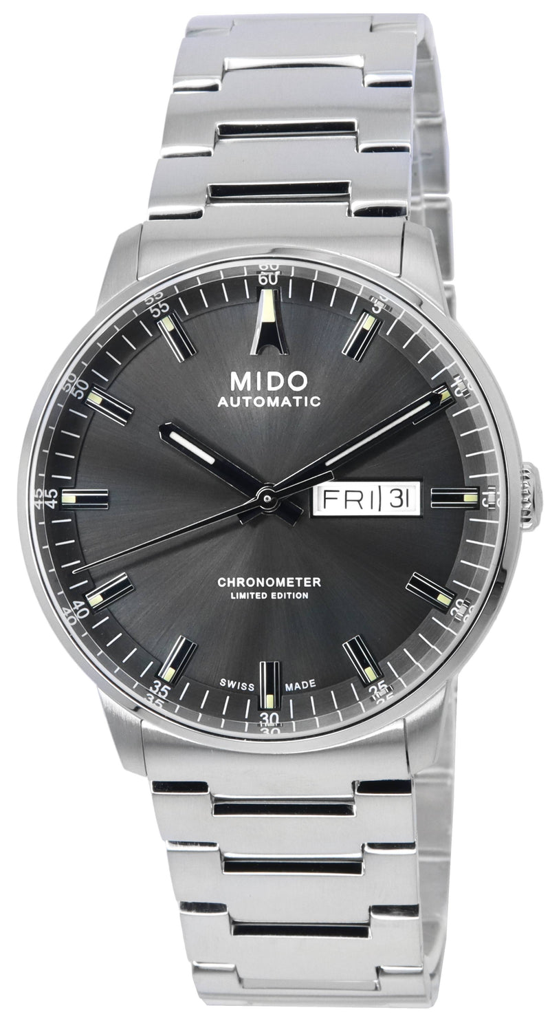 Mido Commander IBA Limited Edition Chronometer Anthracite Dial Automatic M021.431.11.061.02 M0214311106102 Men's Watch