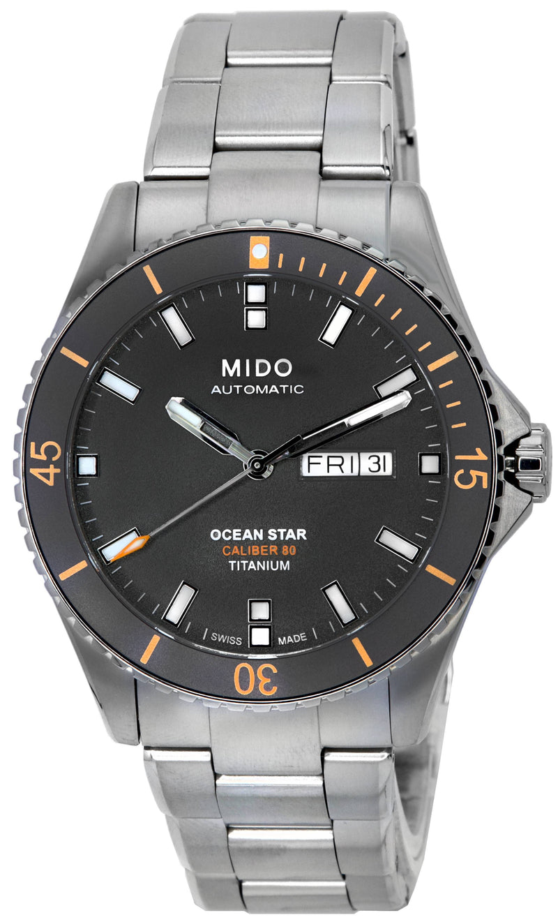 Mido Ocean Star 200 Anthracite Dial Automatic Diver's M026.430.44.061.00 M0264304406100 200M Men's Watch