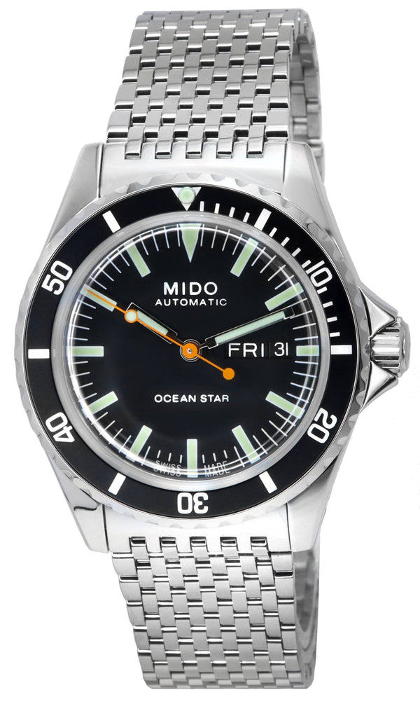 Mido Ocean Star Tribute Special Edition Black Dial Automatic Diver's M026.830.11.051.00 M0268301105100 200M Men's Watch With Gif