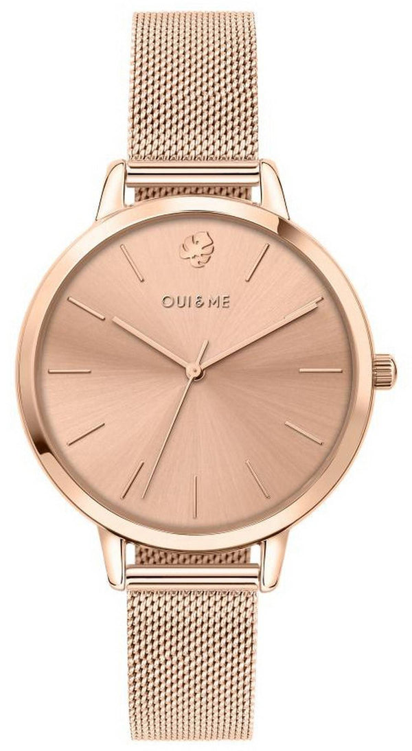 Oui & Me Grande Amourette Rose Gold Tone Stainless Steel Quartz ME010021 Women's Watch