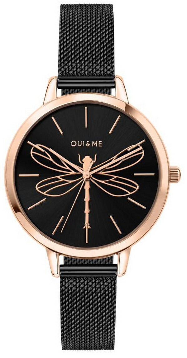 Oui & Me Amourette Black Dial Stainless Steel Quartz ME010070 Women's Watch