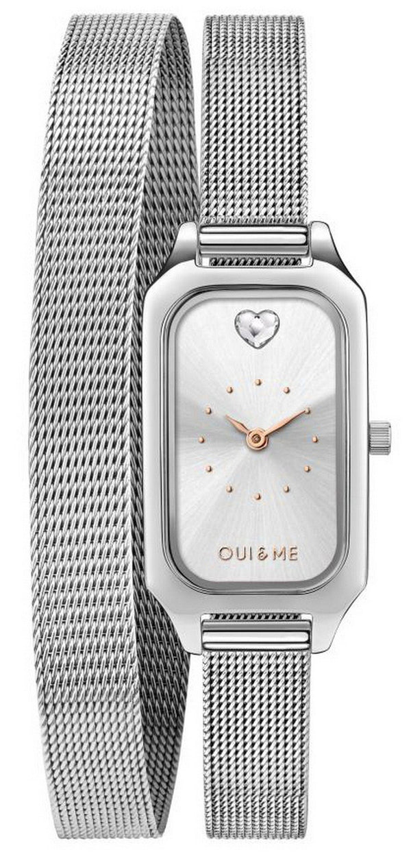 Oui  Me Finette Silver Sunray Dial Stainless Steel Quartz ME010165 Women's Watch