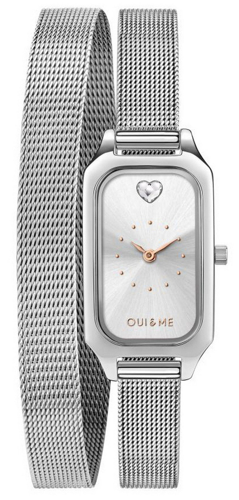 Oui  Me Finette Silver Sunray Dial Stainless Steel Quartz ME010165 Women's Watch