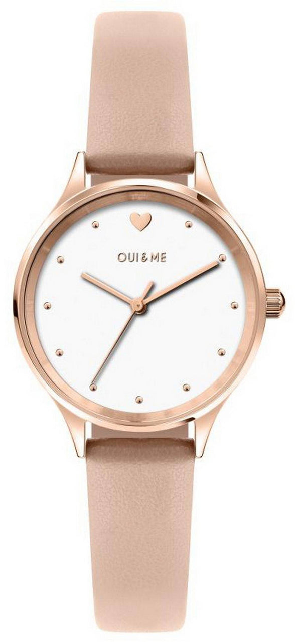 Oui  Me Bichette White Dial Leather Strap Quartz ME010167 Women's Watch