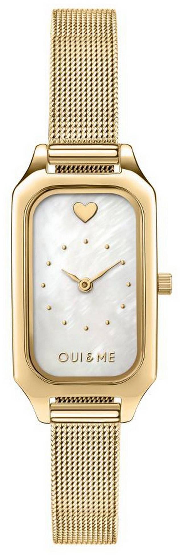 Oui  Me Finette White Dial Gold Tone Stainless Steel Quartz ME010198 Women's Watch