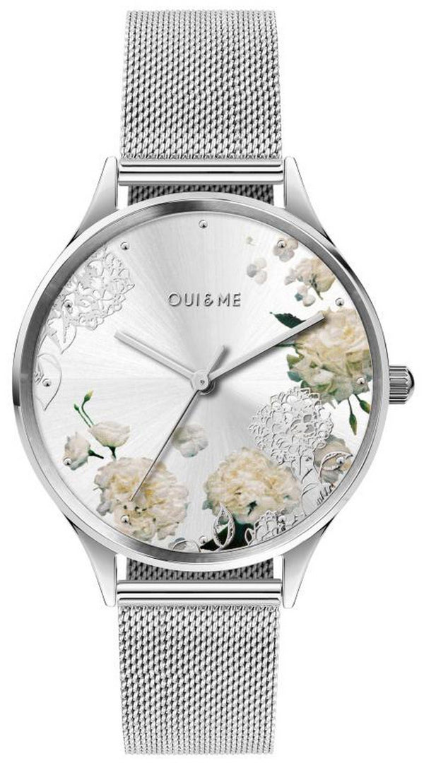 Oui  Me Bichette Silver Sunray Dial Stainless Steel Quartz ME010253 Women's Watch