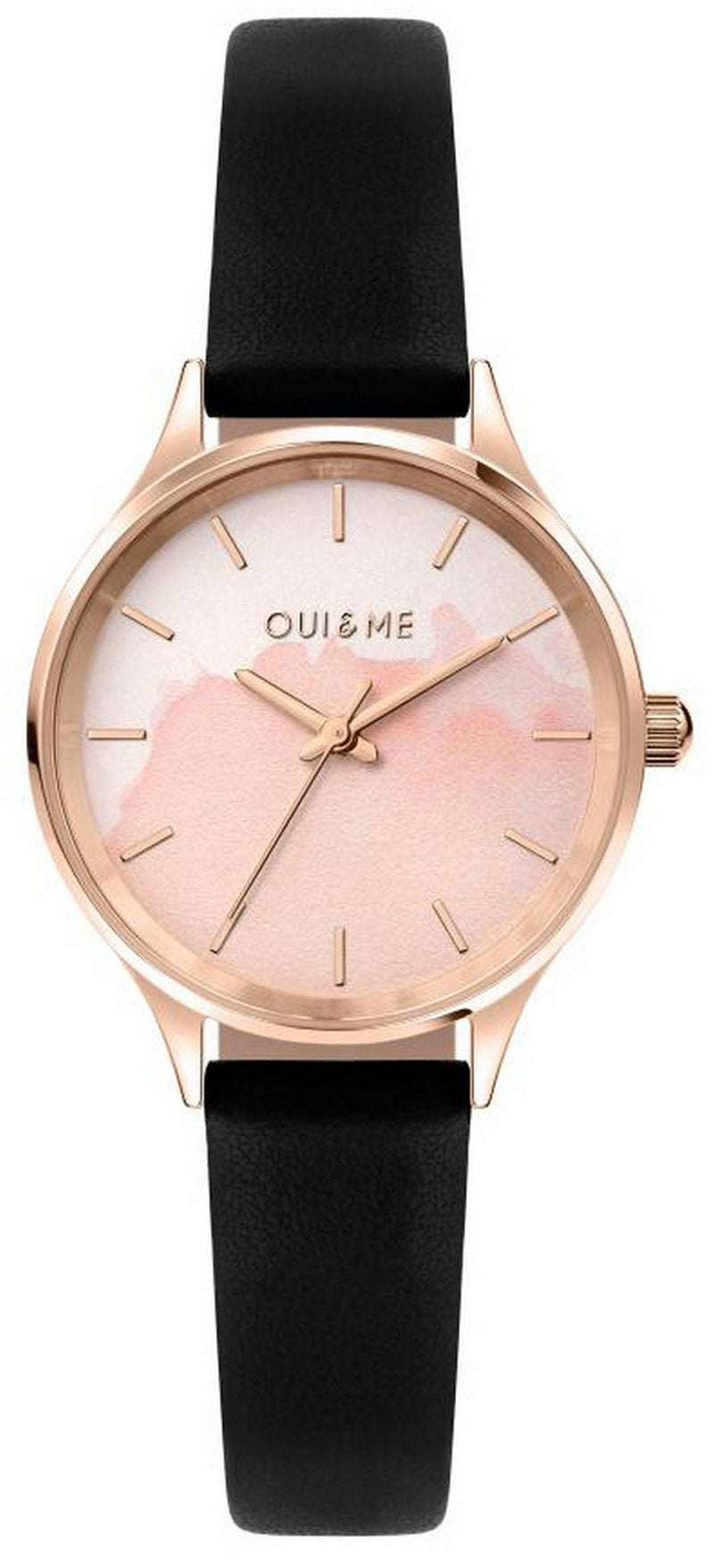 Oui  Me Bichette Pink Dial Leather Strap Quartz ME010275 Women's Watch