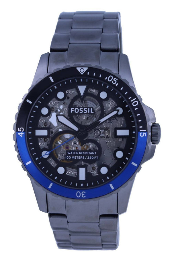 Fossil FB-01 Open Heart Black Dial Automatic ME3201 100M Men's Watch