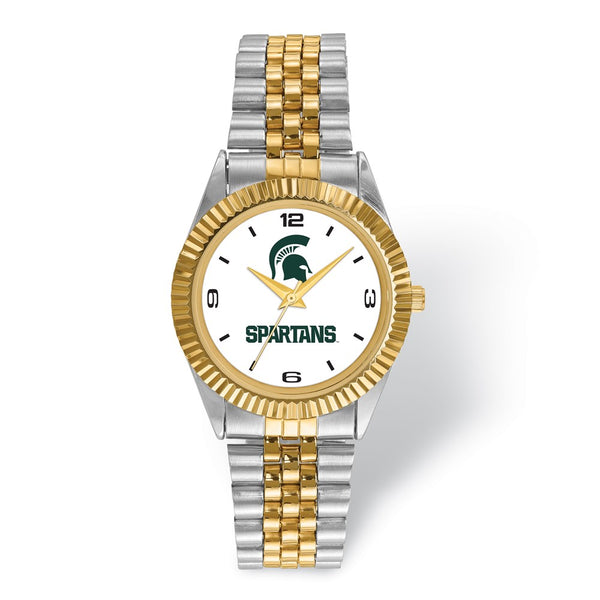 LogoArt Michigan State University Pro Two-tone Gents Watch