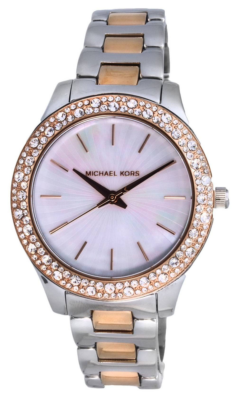 Michael Kors Liliane Crystal Accents Quartz MK1048 Women's Watch With Gift Set