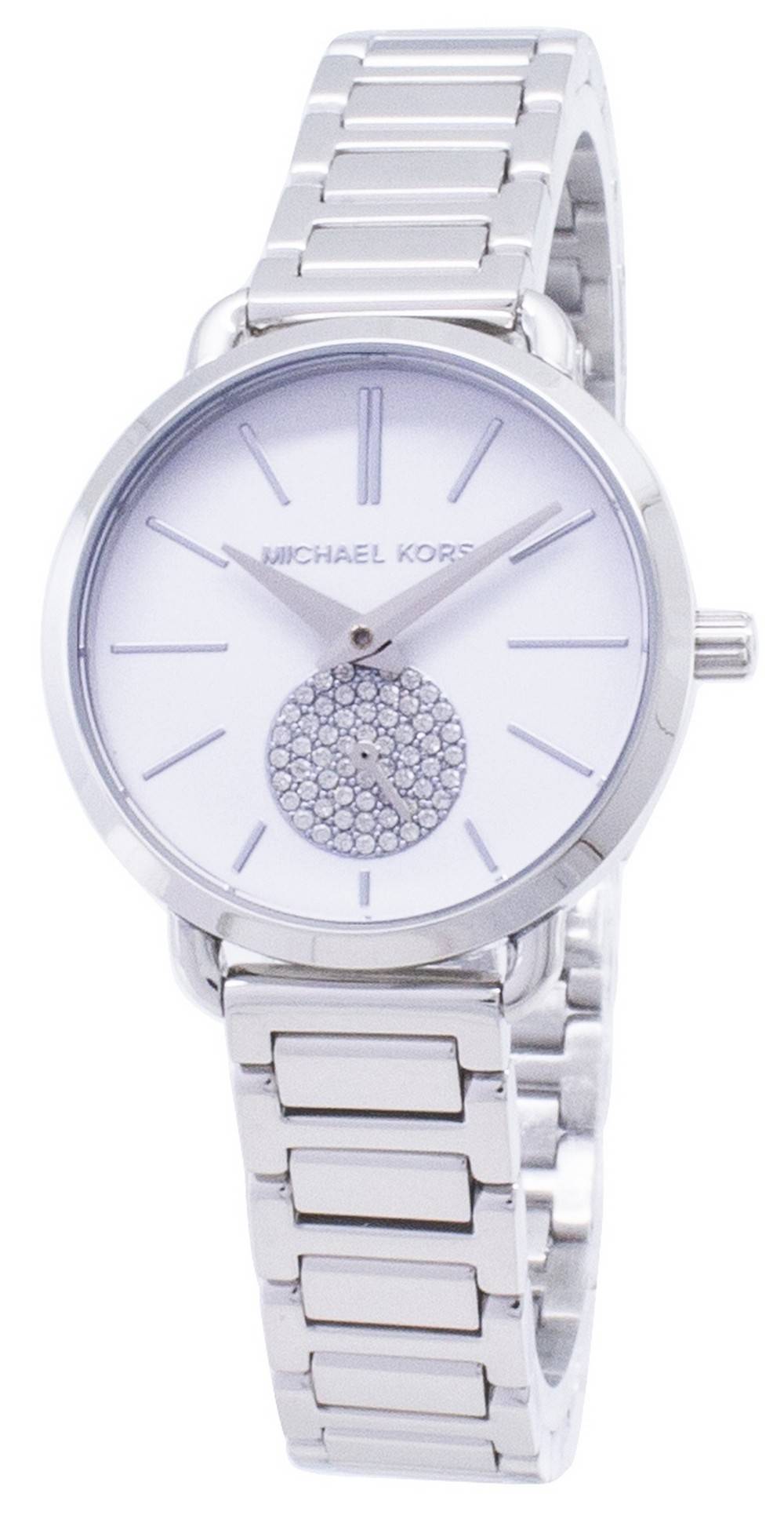 Michael Kors Petite Portia Quartz Diamond Accent MK3837 Women's Watch ...