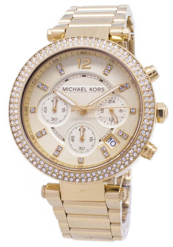 Michael Kors Parker Glitz Chronograph Crystals MK5354 Women's Watch