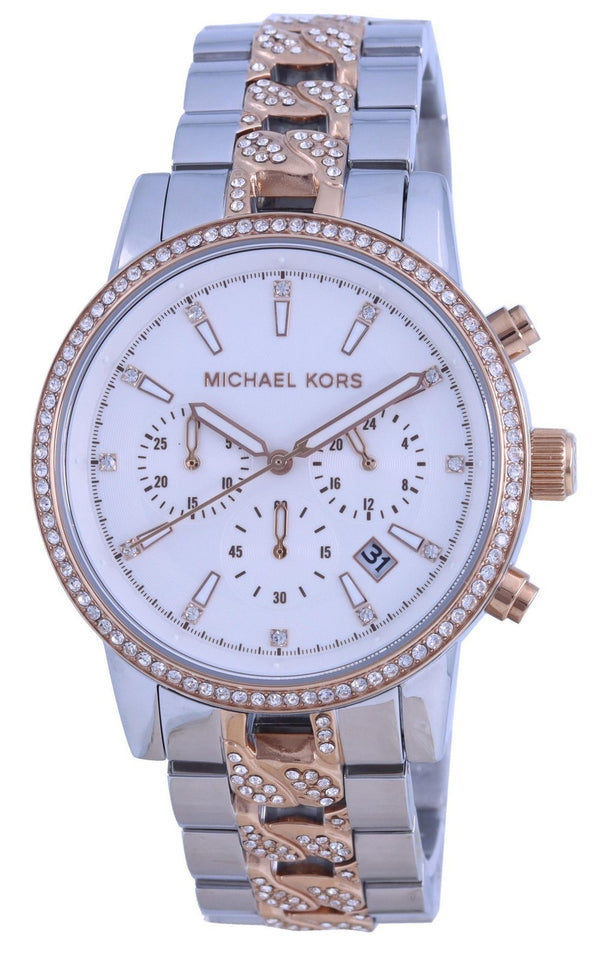 Michael Kors Ritz Crystal Accents Chronograph Quartz MK6938 100M Women's Watch