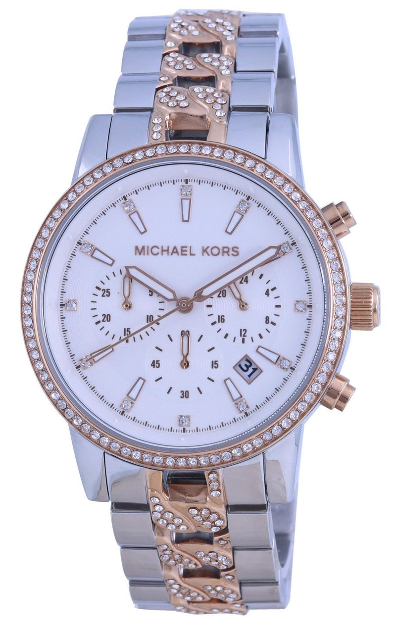 Michael Kors Ritz Crystal Accents Chronograph Quartz MK6938 100M Women's Watch