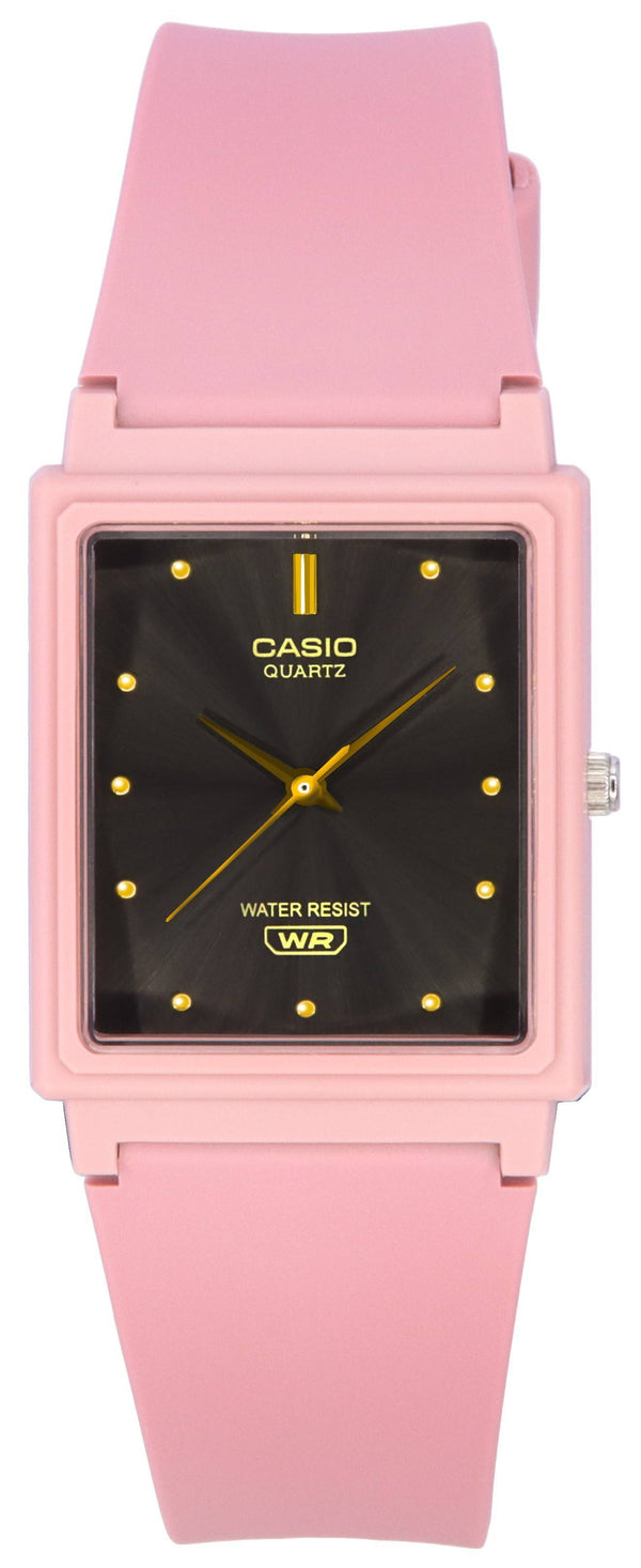 Casio Analog Pink Resin Strap Black Dial Quartz MQ-38UC-4A MQ38UC-4A Women's Watch