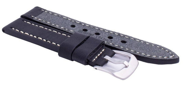 Ratio MS9 Black Leather Strap 20mm