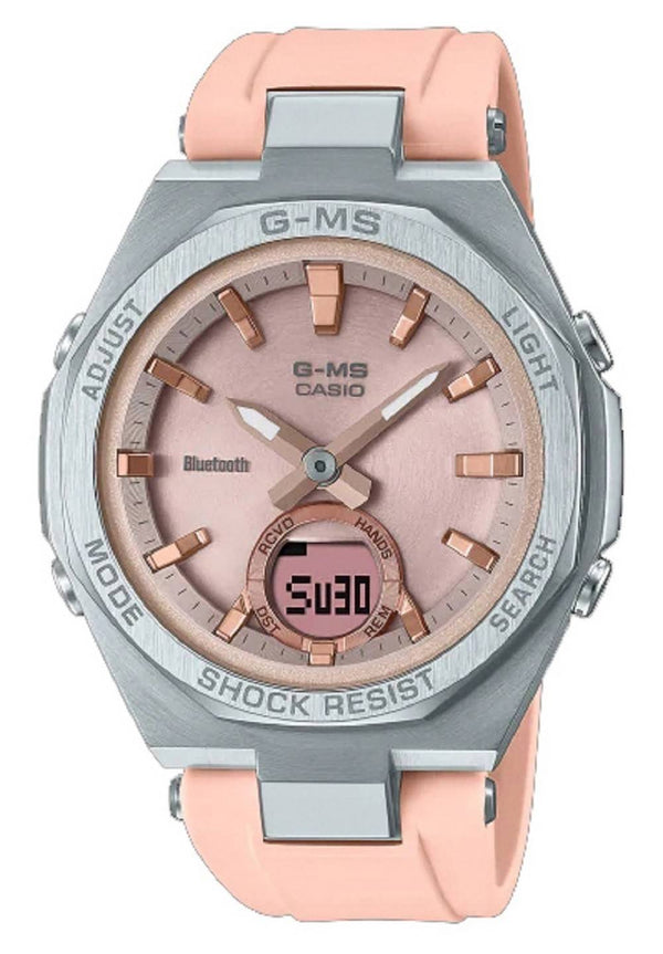 Casio Baby-G G-Ms Lineup Bluetooth Analog Digital Solar MSG-B100-4A MSGB100-4 100M Women's Watch