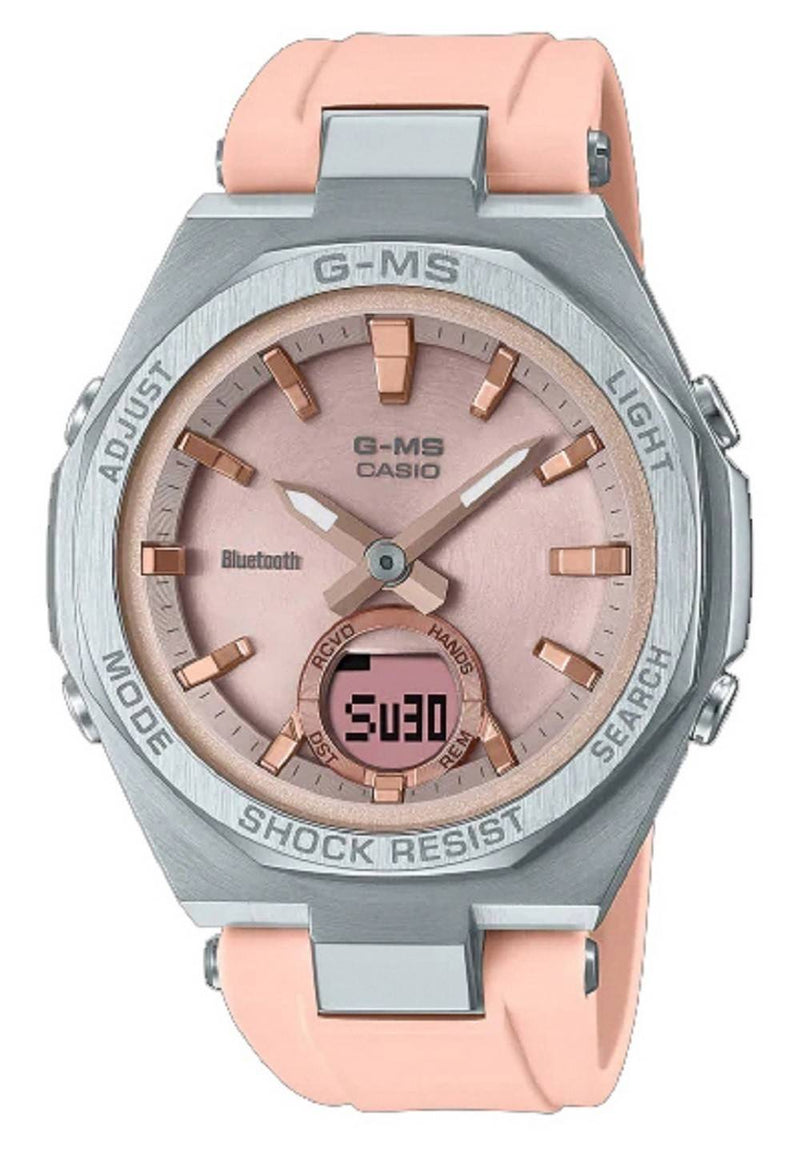 Casio Baby-G G-Ms Lineup Bluetooth Analog Digital Solar MSG-B100-4A MSGB100-4 100M Women's Watch