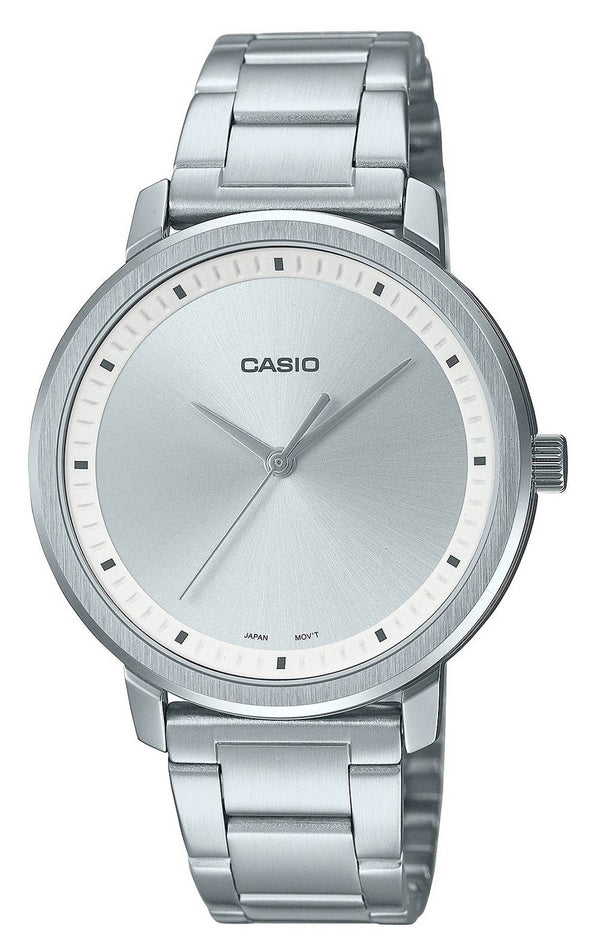 Casio Analog Silver Dial Stainless Steel MTP-B115D-7E MTPB115D-7 Men's Watch