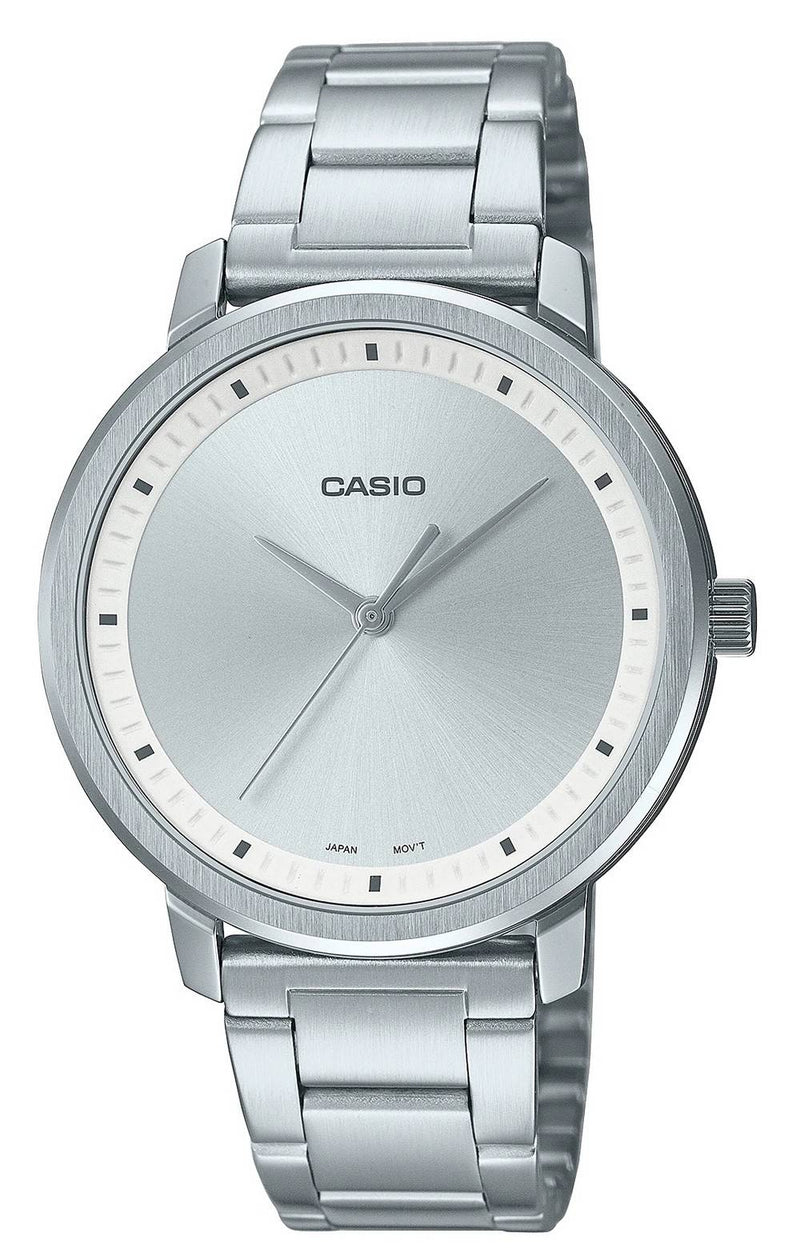 Casio Analog Silver Dial Stainless Steel MTP-B115D-7E MTPB115D-7 Men's Watch