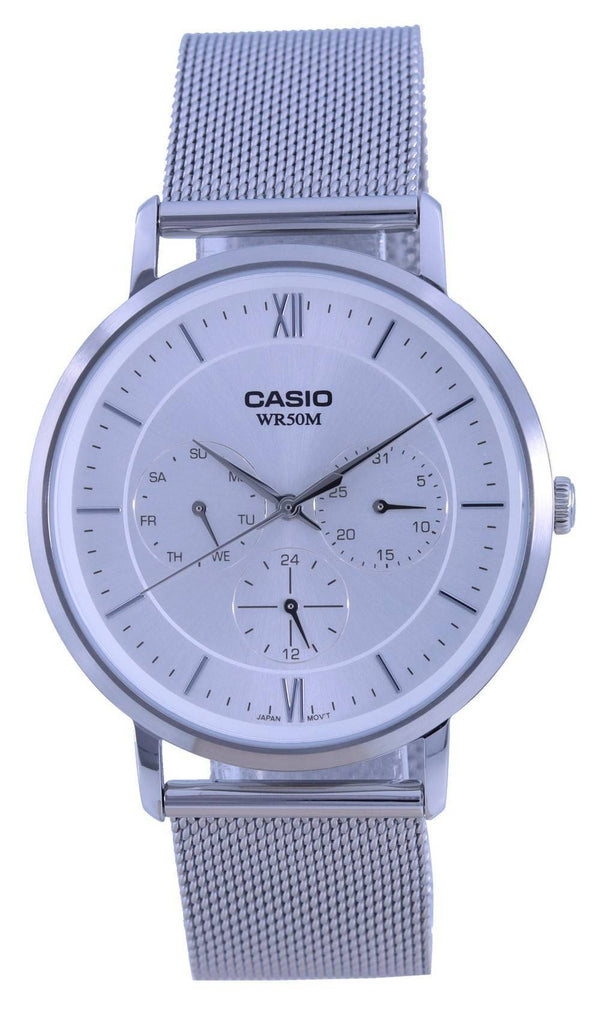 Casio Analog Silver Dial Stainless Steel Quartz MTP-B300M-7A MTPB300M-7 Men's Watch