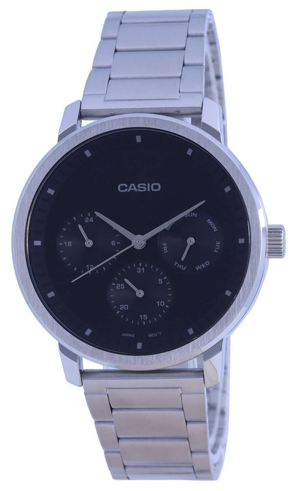 Casio Analog Black Dial Stainless Steel MTP-B305D-1E MTPB305D-1 Men's Watch