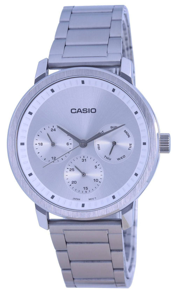 Casio Analog Silver Dial Stainless Steel MTP-B305D-7E MTPB305D-7 Men's Watch
