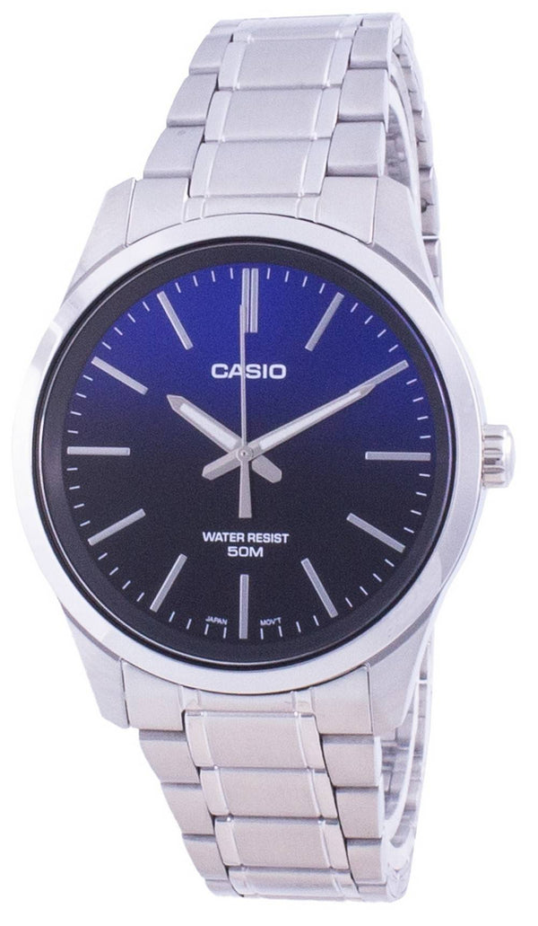 Casio Analog Blue Dial Stainless Steel Quartz MTP-E180D-2A MTPE180D-2 Men's Watch