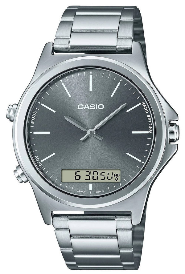 Casio Analog Digital Black Dial MTP-VC01D-8E MTPVC01D-8 Men's Watch