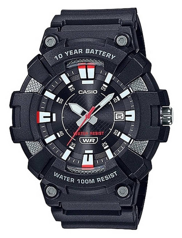 Casio Youth Analog Black Dial MW-610H-1AV MW610H-1 Men's 100M Watch