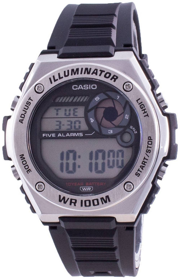 Casio Illuminator Digital MWD-100H-1A MWD100H-1 100M Men's Watch